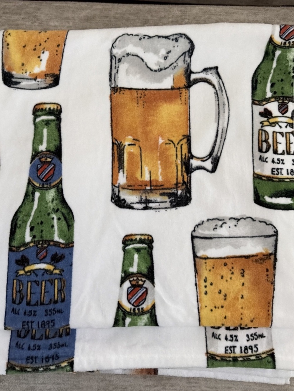 C&C California Beer Print Beach Towel